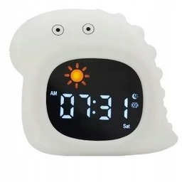 Lampka Nocna Dla Dziecka zegarek Dinozaur silikon Led