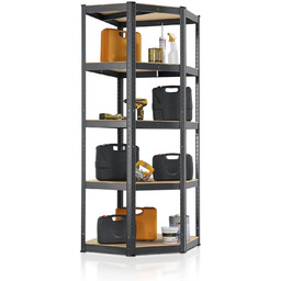 REGAŁ NAROŻNY MAGAZYNOWY METALOWY 180x70x70 CM 875KG PÓŁKI