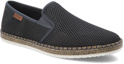 Rieker Niebieskie Espadryle Eleganckie Wsuwane Obuwie Męskie