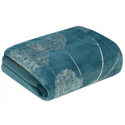 EUROFIRANY Koc Ginko2 150 x 200 cm Niebieski