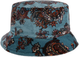 Kapelusz Tekstylny Paisley Velvet by Lierys, jasnoniebieski, S