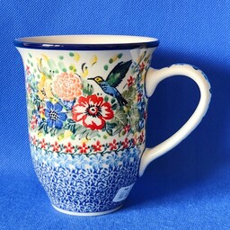 Kubek 450 ml, Koliberek, Ceramika Artystyczna Bolesławiec.