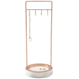 Stackers Marmurowy stojak na biżuterię L (8 haczyków)