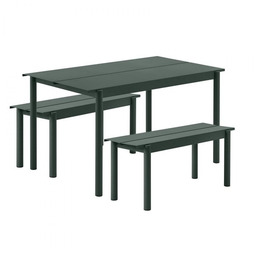 Muuto LINEAR Zestaw Mebli Ogrodowych - Stół 140