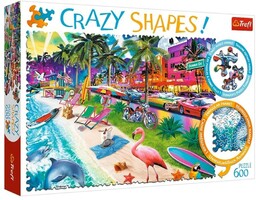 Trefl Puzzle 600 Crazy Shapes Plaża w Miami