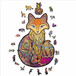 ACROPAQ Puzzle drewniane lis  150 elementów, 210