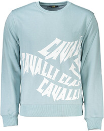 BLUZA CAVALLI CLASS BEZ ZAMKA MĘSKA JASNONIEBIESKA