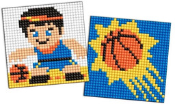 Diamentowa mozaika Kids naklejka - Koszykówka - Ideyka