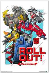 Plakat Transformers Roll out - folia dekoracyjna Transformers