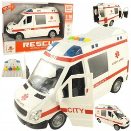Auto Ambulans Karetka Otwierane Drzwi 1:16 Wy590A