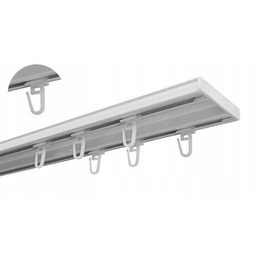Karnisz Szyna Sufitowa Aluminiowa Premium Podwójna 120 cm
