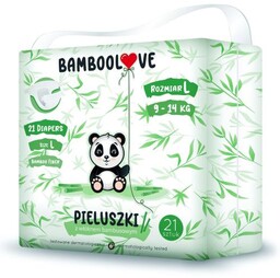 BAMBOOLOVE Pieluszki jednorazowe dla dzieci z włóknem bambusowym