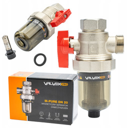 Zawór Kątowy Z Filtrem Separatorem Magnetycznym Ø 3/4"