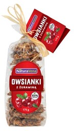 CIASTKA OWSIANKI Z ŻURAWINĄ 175 G NATURAVENA