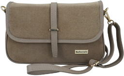 Zamszowa torebka damska Barberinis - Beżowa