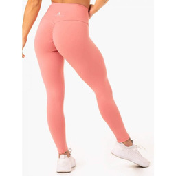 Ryderwear Damskie Różowe Legginsy Staples Scrunch Bum