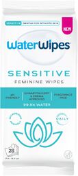 WaterWipes Feminine Care Sensitive, chusteczki nawilżane do higieny