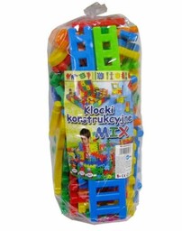 Mejpol Klocki konstrukcyjne 80 elementów mix w worku