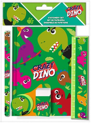 Zestaw piśmienniczy Crazy Dino 5 elementów KL10851 -