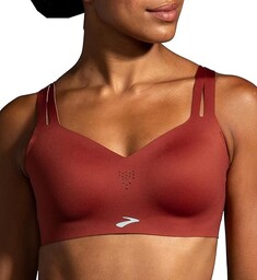 Brooks Damski biustonosz sportowy z paskami do biegania,