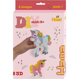 Hama Wiszące pudełko jednorożce, ok. 2000 koralików, 1