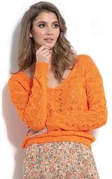 Sweter F1003, Kolor pomarańczowy, Rozmiar L/XL, Fobya