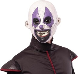 Rubies szalony klaun lateksowa maska dla dorosłych, uniseks,