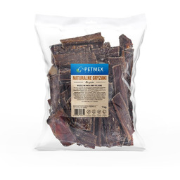 PETMEX Naturalne gryzaki Przełyk wołowy płaski 1kg
