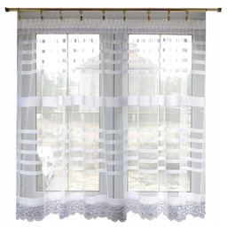 Firana Do Kuchni firanka siatka z gipiurą 300x120h