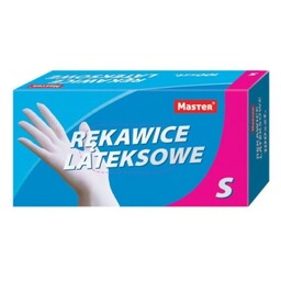 Rękawice lateksowe pudrowe rozmiar S IKA MASTER 100