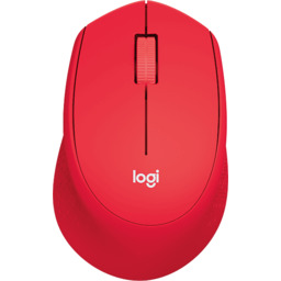 Mysz LOGITECH M330 Silent Plus Czerwony 910-004911