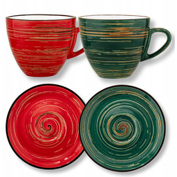 Filiżanka 300 ml ze spodkiem 15 cm Zielony