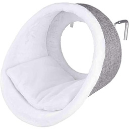 Trixie 43144 Legowisko, Ø 38 34 cm, Biały/Szary