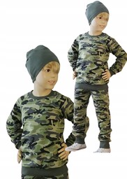 Dres Komplet zestaw Dresy bluza i spodnie Moro