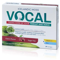 VOCAL wiśniowe pastylki do ssania, 24szt. -> Odbiór