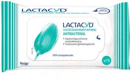 Lactacyd Antibacterial Chusteczki do higieny intymnej , 15szt