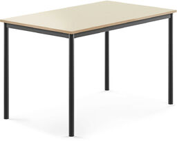 Stół BORÅS, 1200x800x760 mm, brzoza laminat, antracyt