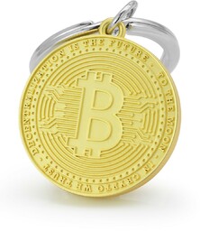 Brelok do kluczy zawieszka do torebki Metalmorphose bitcoin