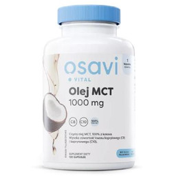 Osavi Vital Olej MCT 1000mg, 120 kapsułek miękkich