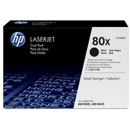 Hewlett-packard HP 80X zestaw 2 oryginalnych wkładów