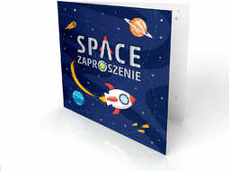 Zaproszenia urodzinowe Kosmos - 6 szt.