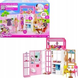 Barbie Kompaktowy Domek Akcesoria Ubrania