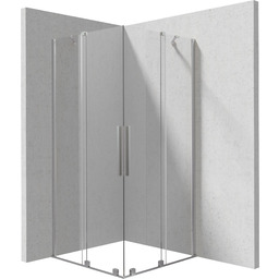 DEANTE KPNFP09P09 Kabina prizma stal szczotkowana 90x90 cm