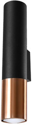 Lumes Czarno-miedziany nowoczesny kinkiet tuba - EXX205-Loper