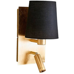 Lindby - Aiden Lampa Ścienna Gold/Black