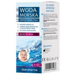 STARPHARMA Spray do nosa Hipertoniczna woda morska (30