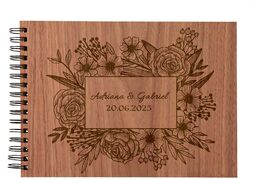 ATMOWOOD Album na zdjęcia ślubne drewniany łąka Wybierz