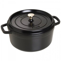 Staub Garnek żeliwny Okrągły 5.2l Czarny La Cocotte
