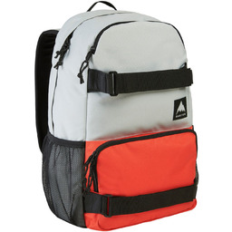 plecak BURTON TREBLE YELL GRAY CLOUD/FIESTA RED