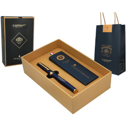 Pióro kulkowe z nabojami, czarne.